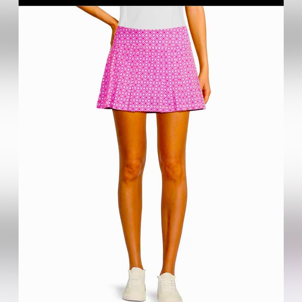 NWT Lily Pulitzer UPF 50+ Luxletic Malaga Skort Passion Fruit Pink Butterfly S - Picture 3 of 8